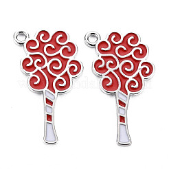 Alloy Enamel Pendants&nbsp;PALLOY-T075-130-RS
