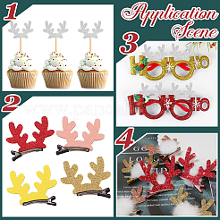 Christmas Theme Felt Fabrics Hair Accessories Findings&nbsp;FIND-WH20004-14D
