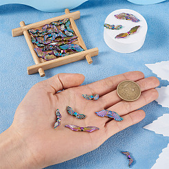 56Pcs 7 Style Rack Plating Alloy Bead&nbsp;FIND-CW0001-24