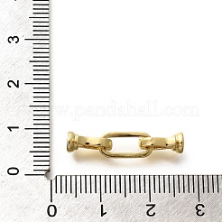 Rack Plating Brass Fold Over Clasps&nbsp;KK-H508-04G