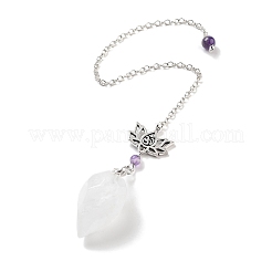 Natural Mixed Stone Teardrop Dowsing Pendulums&nbsp;G-K338-11P