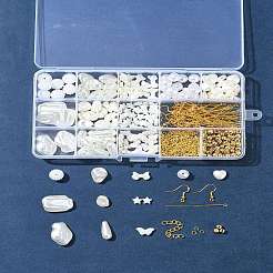 DIY Brass & ABS Plastic Imitation Pearl Earrings Making Kits&nbsp;DIY-FS0007-97