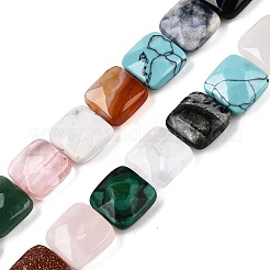 Natural & Synthetic Mixed Gemstone Beads Strands&nbsp;G-T138-160