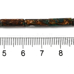 Assembled Synthetic Malachite & Natural Bronzite Beads Strands&nbsp;G-Q181-A01-01