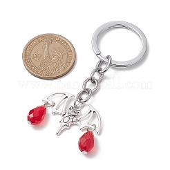 Bat Alloy & Glass Keychain&nbsp;KEYC-JKC00856-03