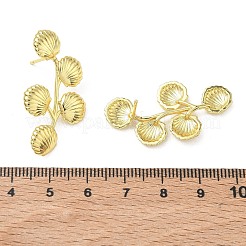 Brass Stud Earrings for Women&nbsp;EJEW-A167-02C-G