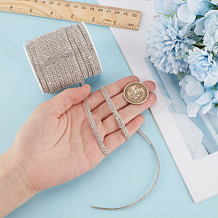 Glass Self Adhesive Hotfix Rhinestone Ribbon Trimming&nbsp;DIY-WH0504-414
