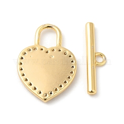 Brass Micro Pave Clear Cubic Zirconia Toggle Clasps&nbsp;KK-P234-69G