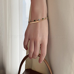 Oval Alloy Enamel Link Multi-strand Bracelets&nbsp;FS-WGF0A33-01