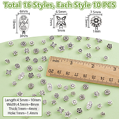 160Pcs 16 Styles Tibetan Style Alloy Beads&nbsp;FIND-GA0004-72