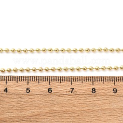 2MM Brass Ball Chain Necklaces&nbsp;MAK-L045-07G