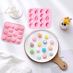 2Pcs Half Fruit Shape DIY Silicone Molds&nbsp;DIY-CJ0002-04