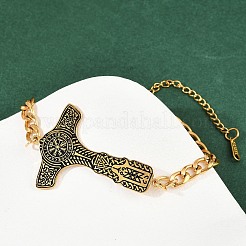 304 Stainless Steel Enamel Link Bracelets&nbsp;LS-BJEW-P356-01A-G