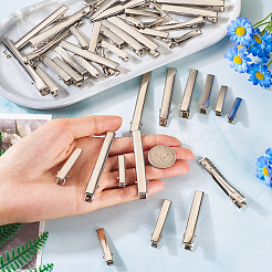 70Pcs 7 Styles Iron Flat Alligator Hair Clip Findings&nbsp;IFIN-TA0001-69