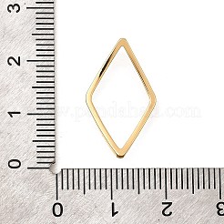 Brass Open Back Bezel Link Rings&nbsp;KK-B152-08D-G