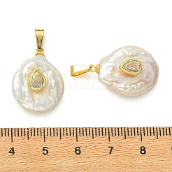 Natural Keshi Pearl Pendants&nbsp;PALLOY-JF05997