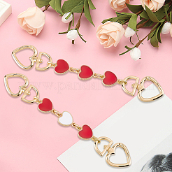 2Pcs 2 Colors Alloy Enamel Purse Strap Extenders&nbsp;PURS-BBC0001-07A