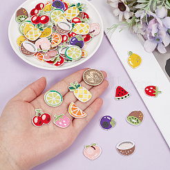 84Pcs 12 Styles Fruit Theme Polyester Appliques&nbsp;PATC-CY0001-78