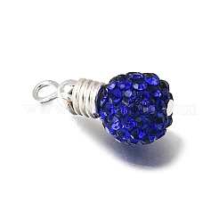 8Pcs Handmade Polymer Clay Pave Rhinestone Pendants&nbsp;PALLOY-JF04430-01