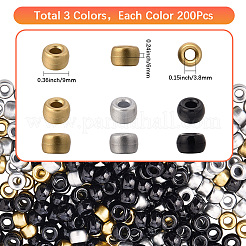 600Pcs 3 Colors Spray Painted Plastic Beads&nbsp;KY-SC0002-35