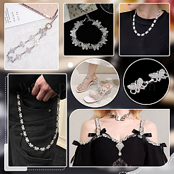 1Pc Alloy Glass Crystal Rhinestone Butterfly Link Chains&nbsp;LCHA-PH0001-01