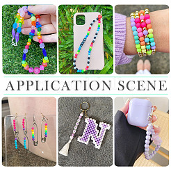 702Pcs 18 Styles Luminous Acrylic Beads&nbsp;MACR-TA0002-09
