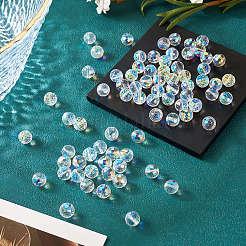 80Pcs AB Color Plated Glass Beads&nbsp;EGLA-TA0013-01A