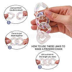 Transparent Acrylic Linkings Rings&nbsp;PACR-N010-038A-01