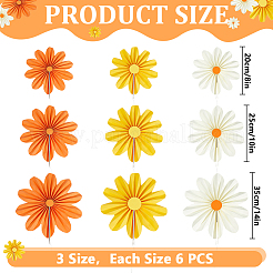 9Pcs DIY Paper Flower Fan Craft&nbsp;DIY-WH0899-675