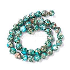 Assembled Natural Imperial Jasper & Synthetic Opal Beads Strands&nbsp;G-K317-A26-01