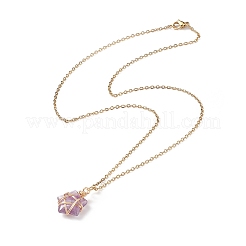 5Pcs 5 Style Natural Mixed Gemstone Pentacle Pendant Necklaces Set&nbsp;NJEW-JN04090