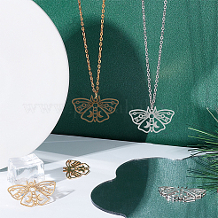80Pcs 2 Colors Tibetan Style Retro Alloy Pendants&nbsp;FIND-DC0003-51