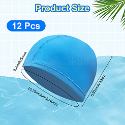 12Pcs Polyester Swimming Hat&nbsp;AJEW-CN0007-29A