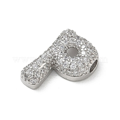 Brass Micro Pave Cubic Zirconia Pendants&nbsp;KK-A300-02P-P