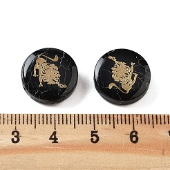 Dyed Black Synthetic Turquoise Beads&nbsp;G-F775-B11