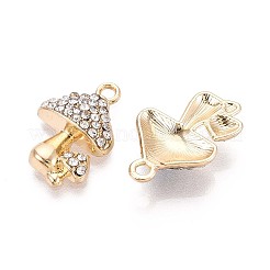 Rack Plating Alloy Rhinestone Pendants&nbsp;X1-PALLOY-T091-25A-G