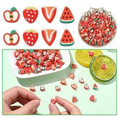 100Pcs 4 Styles Handmade Polymer Clay Beads&nbsp;CLAY-YW0002-38