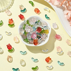100Pcs 2 Styles Transparent Glass Beads&nbsp;GLAA-YW0003-44