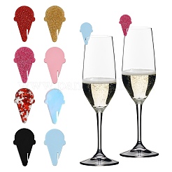 32Pcs 8 Colors Acrylic Wine Glass Charms&nbsp;AJEW-CJ0001-69