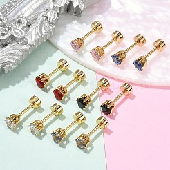 Flat Round Glass Ear Fake Plugs&nbsp;EJEW-H105-22G-B