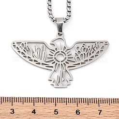 201 Stainless Steel Pendant Necklaces&nbsp;NJEW-C066-18P