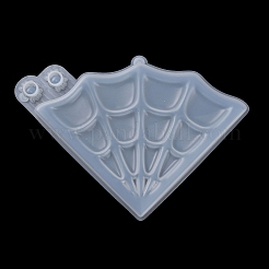 Halloween Theme DIY Spider Web Pendant Decoration Silicone Molds&nbsp;DIY-F143-04
