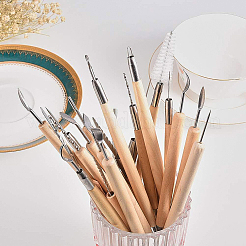 Wooden Handle Pottery Tools Sets&nbsp;TOOL-BC0008-11