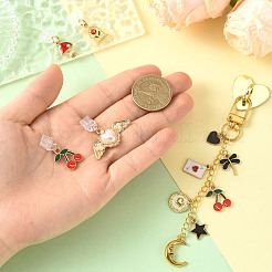 5Pcs 5 Styles PVC Mobile Dustproof Plugs and Iron Cell Phone Holder Stand Sets&nbsp;HJEW-SW00420