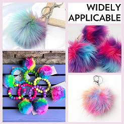 6Pcs Faux Fox Fur Soft Pompom Ball&nbsp;FIND-SC0020-45