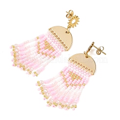 3 Pairs 3 Colors Brass Chandelier Earrings for Women&nbsp;EJEW-MZ00757