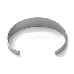 304 Stainless Steel Cuff Bangles&nbsp;BJEW-P307-02B-P