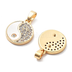 Brass Micro Pave Cubic Zirconia Charms&nbsp;KK-L222-015G