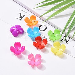Opaque Acrylic Flower Bead Caps&nbsp;SACR-Q099-M19