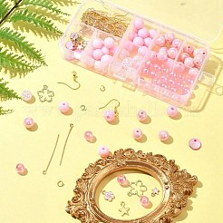 DIY Round Acrylic & Alloy Dangle Earring Making Kit&nbsp;DIY-FS0006-30